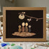 Together Under the Moon Family Sea Glass Framed Art - Walnut Brown - 6" X 8" - image 9