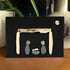 Contemporary Nativity Scene Sea Glass Framed Art - Seaglass Card - 6" X 8" - image 1