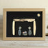 Contemporary Nativity Scene Sea Glass Framed Art - Oak - 6" X 8" - image 8