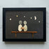 Hand In Hand Night Sky Couple Sea Glass Framed Art - Black - 6" X 8" - image 10