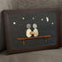 Hand In Hand Night Sky Couple Sea Glass Framed Art - image 7