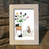 Cats & Flowers Bouquet Housewarming Sea Glass Framed Art - image 4