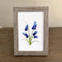 Minimalist Botanical Bluebonnet Sea Glass Framed Art - image 3