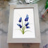 Minimalist Botanical Bluebonnet Sea Glass Framed Art - image 4