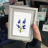 Minimalist Botanical Bluebonnet Sea Glass Framed Art - image 5