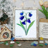 Farmhouse Calming Bluebell Sea Glass Framed Art - Retro White - 8" X 6" - image 10
