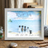 Beach Scene Personalized Family Name Sea Glass Framed Art - White - 6" X 8" - image 10