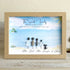 Beach Scene Personalized Family Name Sea Glass Framed Art - Oak - 6" X 8" - image 7