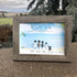 Beach Scene Personalized Family Name Sea Glass Framed Art - image 0