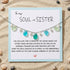 Ethereal Aqua & Sage Sea Glass Teardrop Necklace - image 1
