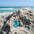 Good Luck Turtle Ocean Aqua Blue Sea Glass Necklace - image 6