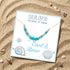 Mermaid's Pearl Treasure Ocean Blue Sea Glass Necklace - image 2