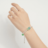 Rare Green Sea Glass & Freshwater Pearl Bracelet - image 1