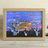 Southwest Desert Sunset Cactus Pebble Framed Art - Oak - 6" X 8" - image 6
