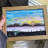 Mountain Scene Desert Fusion Pebble Sea Glass Framed Art - image 0