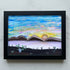 Mountain Scene Desert Fusion Pebble Sea Glass Framed Art - Black - 6" X 8" - image 8