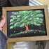 Tree Of Life Falling Leaves Artisan Sea Glass Framed Art - image 0