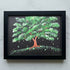 Tree Of Life Falling Leaves Artisan Sea Glass Framed Art - Black - 6" X 8" - image 8
