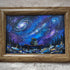 Romantic Galaxy Night Sky Sea Glass Framed Art - image 4