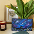 Romantic Galaxy Night Sky Sea Glass Framed Art - Seaglass Card - 6" X 8" - image 1
