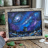 Romantic Galaxy Night Sky Sea Glass Framed Art - Retro White - 6" X 8" - image 10