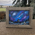 Romantic Galaxy Night Sky Sea Glass Framed Art - image 2