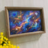 Sailboat Galaxy Stargazing Couple Sea Glass Framed Art - image 0
