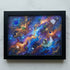 Sailboat Galaxy Stargazing Couple Sea Glass Framed Art - Black - 6" X 8" - image 8