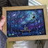 To The Moon And Back Night Sky Sea Glass Framed Art - image 0
