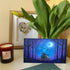 Soulmate Couple Stargazing Sea Glass Framed Art - Seaglass Card - 6" X 8" - image 1