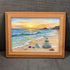 Golden Sunset Ocean Waves Sea Glass Framed Art - image 4