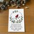 Custom Name & Date Bird Memorial Sea Glass Wreath Framed Art - Seaglass Card - 8" X 6" - image 1