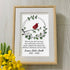 Custom Name & Date Bird Memorial Sea Glass Wreath Framed Art - image 3