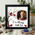 Always With You Personalized Memorial Photo Sea Glass Framed Art - Black - 8" X 8" - image 8