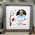 Custom Photo Name Date Memorial Sea Glass Framed Art - image 0