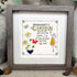 Cocktail Girl & Garden Flower Custom Name Sea Glass Framed Art - image 6