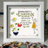 Cocktail Girl & Garden Flower Custom Name Sea Glass Framed Art - image 4