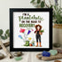 Garden Custom Name Plantaholic Sea Glass Framed Art - Black - 8" X 8" - image 8
