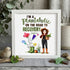 Garden Custom Name Plantaholic Sea Glass Framed Art - White - 8" X 8" - image 9