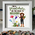 Garden Custom Name Plantaholic Sea Glass Framed Art - image 4