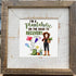 Garden Custom Name Plantaholic Sea Glass Framed Art - image 3
