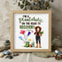 Garden Custom Name Plantaholic Sea Glass Framed Art - Oak - 8" X 8" - image 7