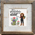 Plantaholic Garden Boots Custom Name Sea Glass Framed Art - image 3