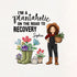 Plantaholic Garden Boots Custom Name Sea Glass Framed Art - image 2