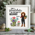 Plantaholic Garden Boots Custom Name Sea Glass Framed Art - White - 8" X 8" - image 9