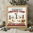 Mother Cluckers Chicken Coop Custom Name Sea Glass Framed Art - Oak - 8" X 8" - image 7