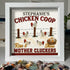 Mother Cluckers Chicken Coop Custom Name Sea Glass Framed Art - image 6