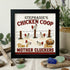 Mother Cluckers Chicken Coop Custom Name Sea Glass Framed Art - Black - 8" X 8" - image 8