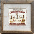 Mother Cluckers Chicken Coop Custom Name Sea Glass Framed Art - image 0