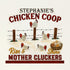 Mother Cluckers Chicken Coop Custom Name Sea Glass Framed Art - image 2